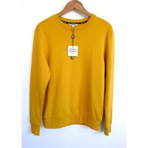 OPENING CEREMONY Tobacco Mustard Yellow Blank Sweatshirt Sweater Farfetch XS NWT
